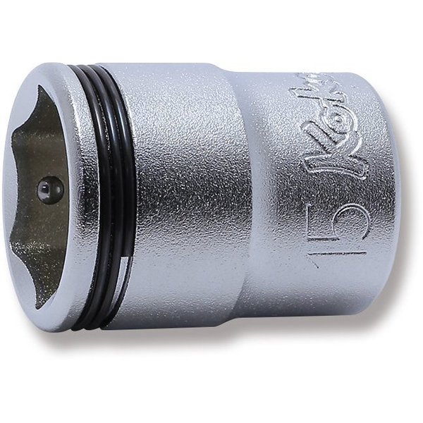 Ko-Ken Socket 15mm Nut Grip 27mm 3/8 Sq. Drive 3450M-15